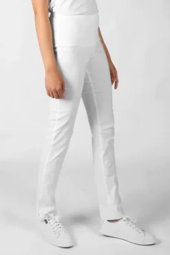 Acrobat Slim Leg Pant In White By Verge