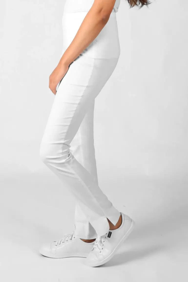 Acrobat Slim Leg Pant In White By Verge