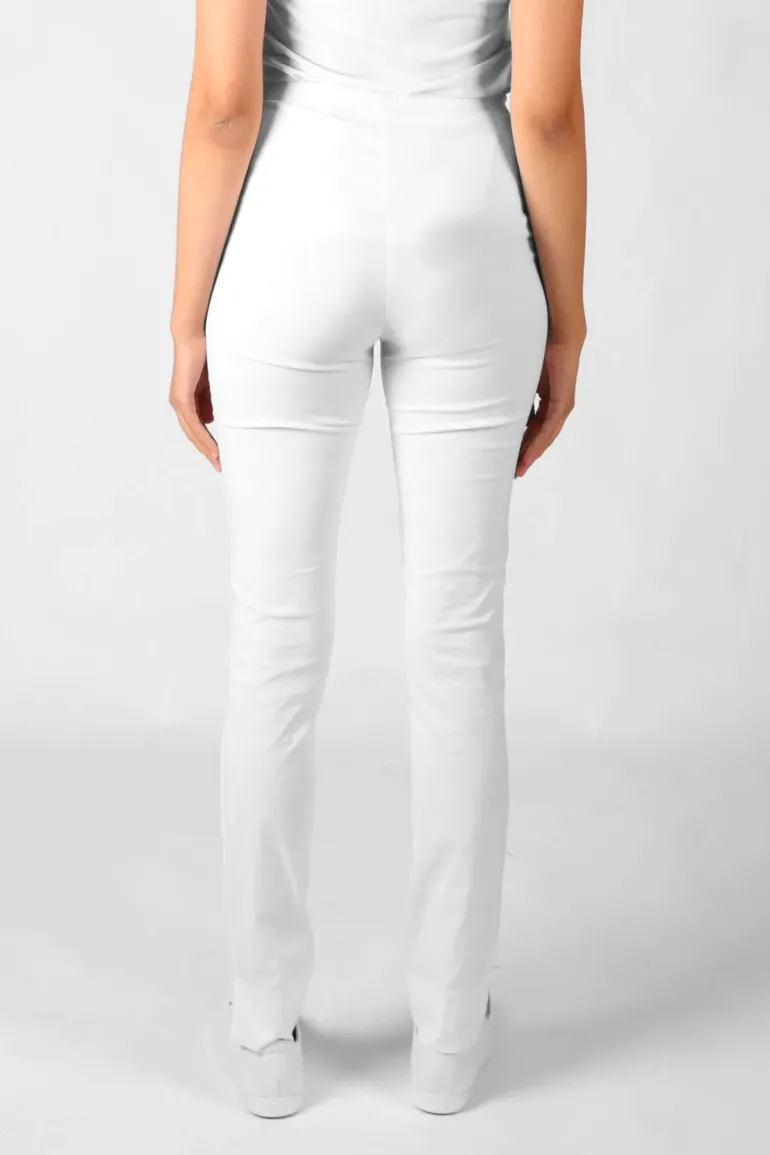Acrobat Slim Leg Pant In White By Verge