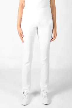 Acrobat Slim Leg Pant In White By Verge