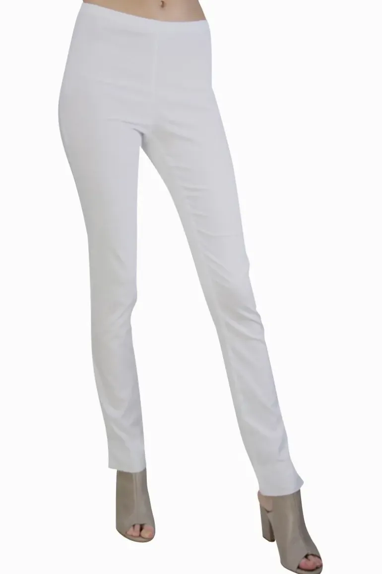 Acrobat Slim Leg Pant In White By Verge