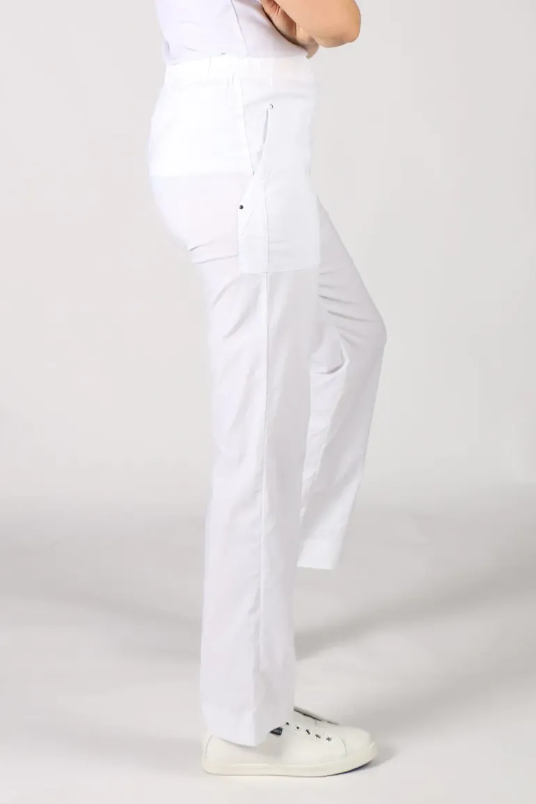 Acrobat Slim Pocket Pant In White