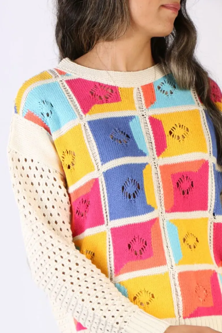 Aldo Martins Aloe Patchwork Jumper In Multi