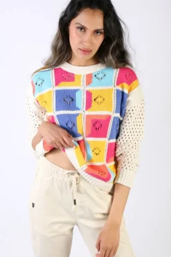 Aldo Martins Aloe Patchwork Jumper In Multi
