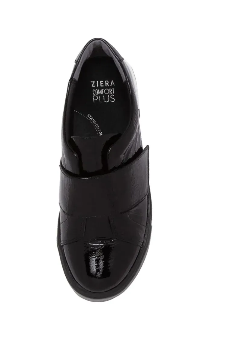 Alyces Patent Sneaker In Black