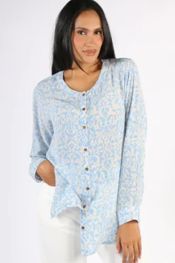 Anupamaa Agni Deco Shirt In Sky