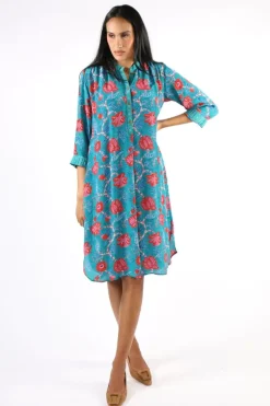 Anupamaa Anya Bouquet Dress In Steel