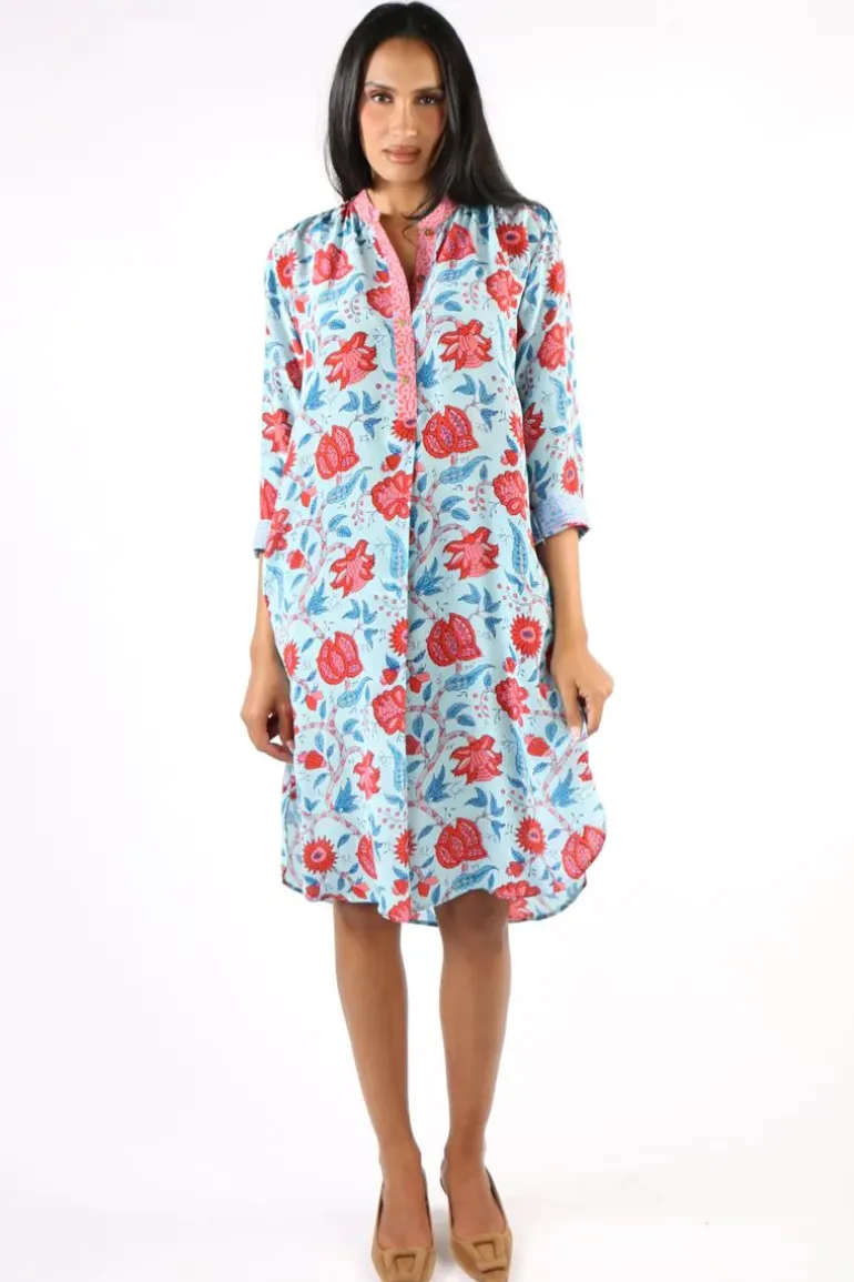 Anupamaa Anya Bouquet Dress In Aqua