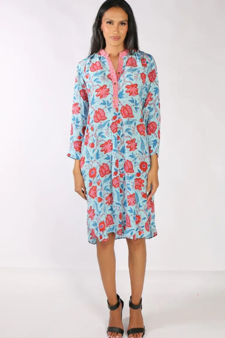 Anupamaa Anya Bouquet Dress In Aqua