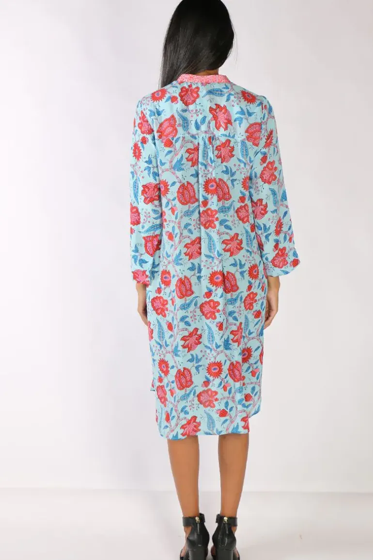 Anupamaa Anya Bouquet Dress In Aqua