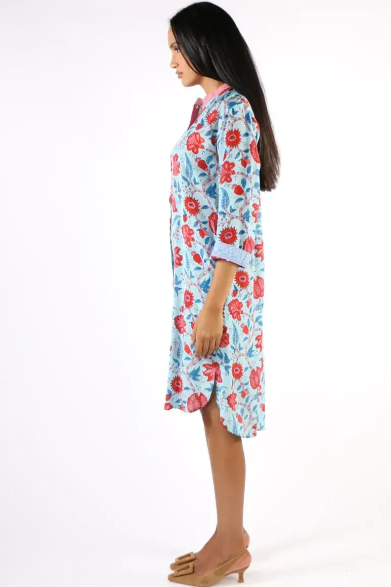 Anupamaa Anya Bouquet Dress In Aqua