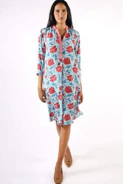 Anupamaa Anya Bouquet Dress In Aqua