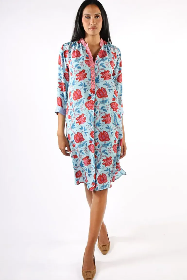Anupamaa Anya Bouquet Dress In Aqua