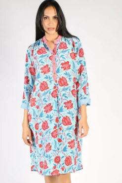 Anupamaa Anya Bouquet Dress In Aqua
