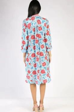 Anupamaa Anya Bouquet Dress In Aqua