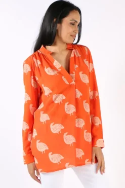 Anupamaa Bird Agni Shirt In Orange