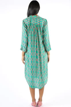Anupamaa Harlequin Roma Dress In Green