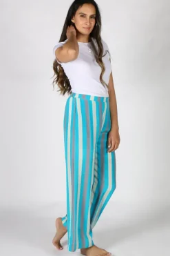 Anupamaa Palazzo Stripe Pant In Aqua