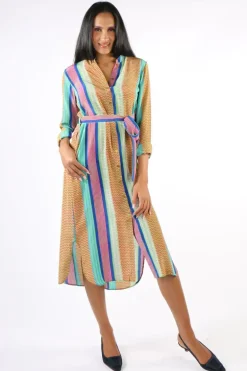 Anupamaa Printed Kumkum Dress In Multi