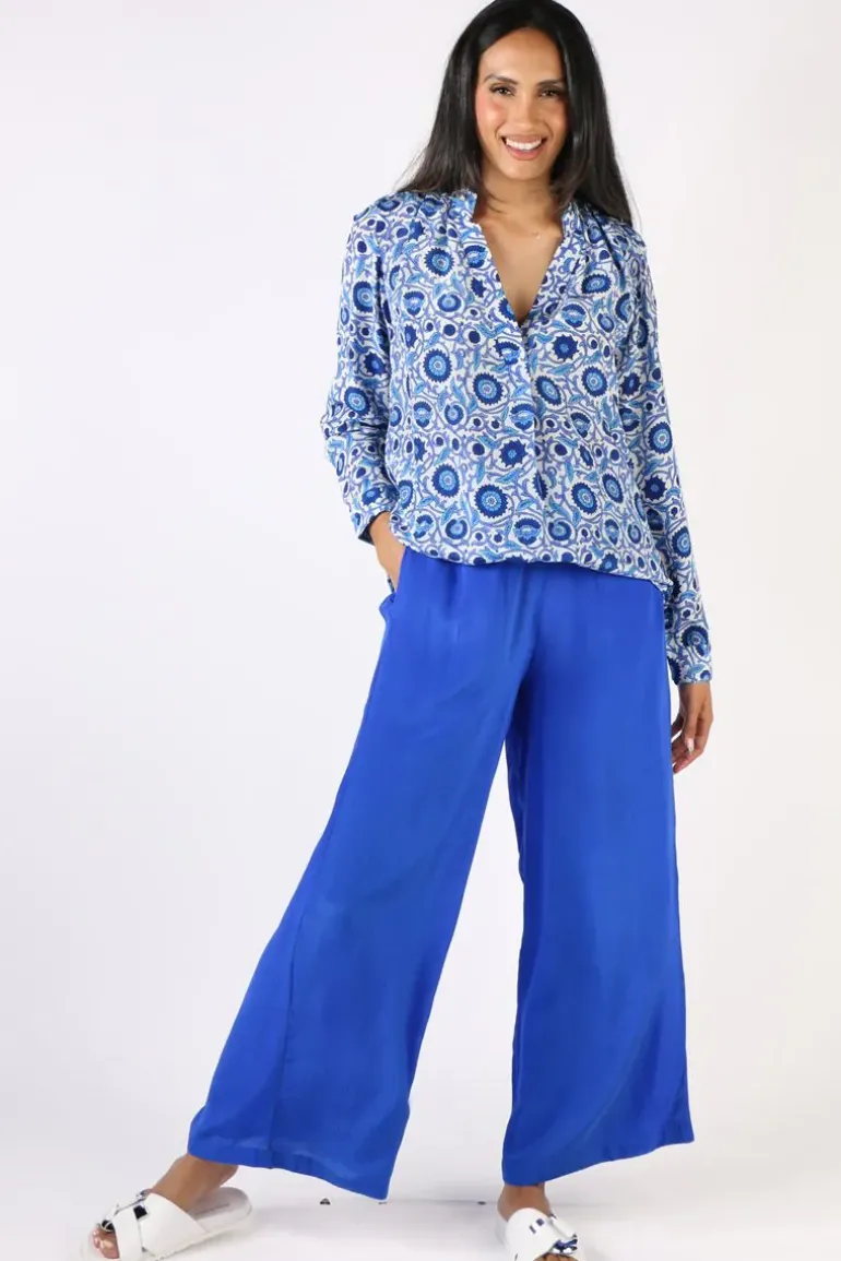 Anupamaa Roma Pala Shirt In Cobalt