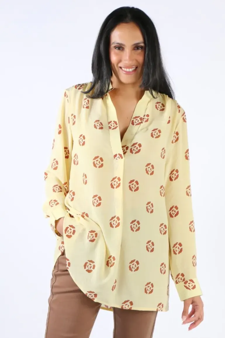 Anupamaa Roma Pansy Shirt In Tan