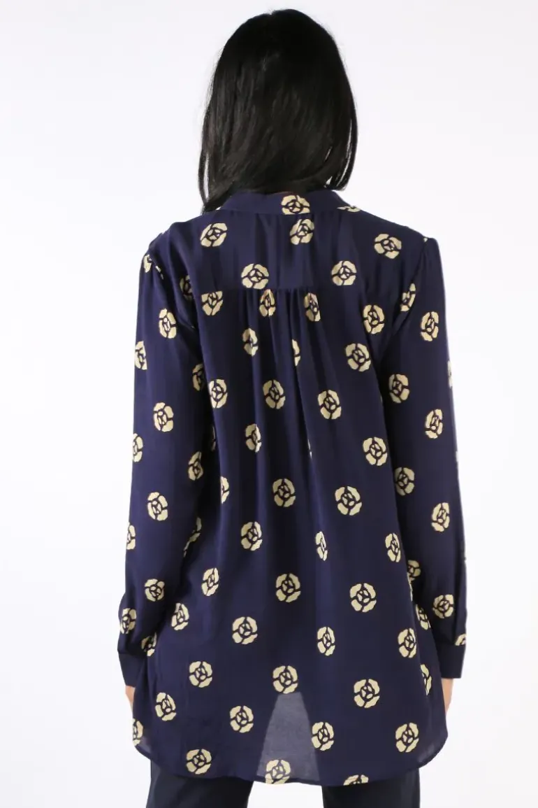 Anupamaa Roma Pansy Shirt In Navy