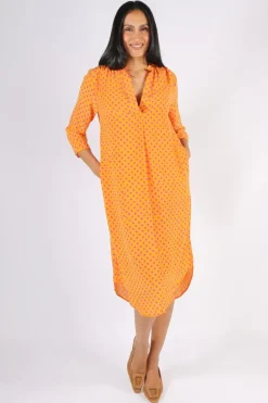 Anupamaa Roma Spot Dress In Chartreuse
