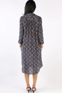 Anupamaa Roma Vine Dress In Navy