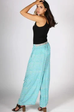 Aqua Palazzo Pant By Anupamaa