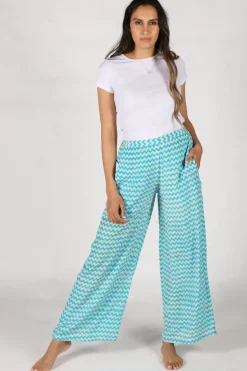 Aqua Palazzo Pant By Anupamaa