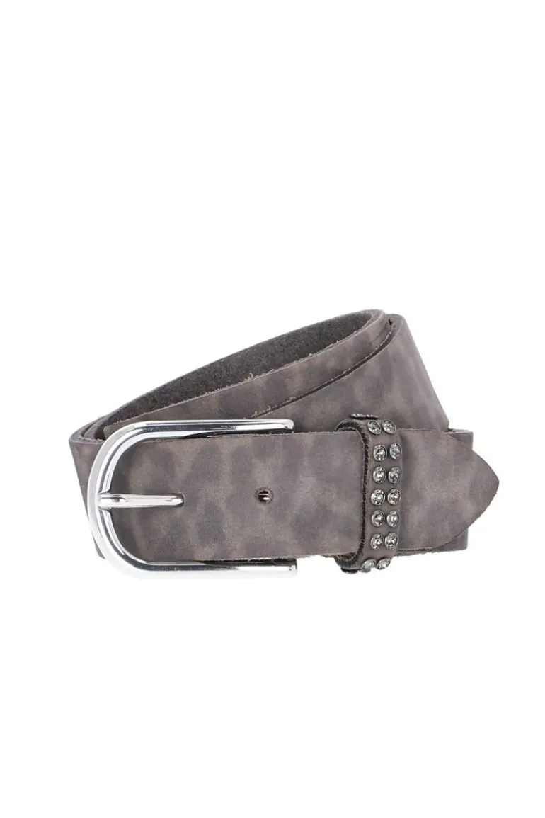 B Belt Leopard Belt In Brown