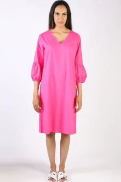Bagruu Azrah Dress In Hot Pink
