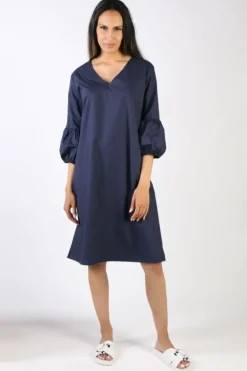 Bagruu Azrah Dress In Navy