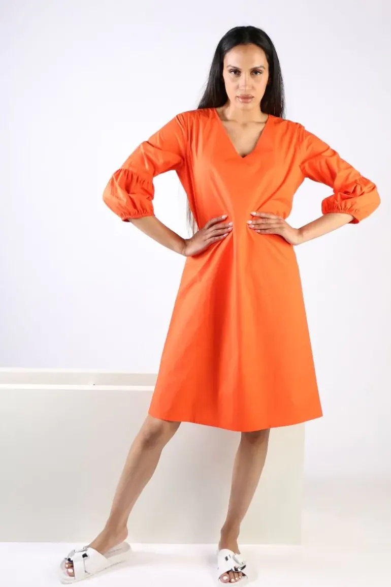Bagruu Azrah Dress In Orange