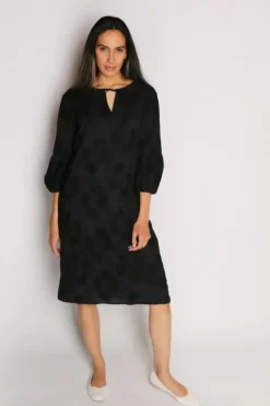 Bagruu Azrah Embroidered Dress In Black