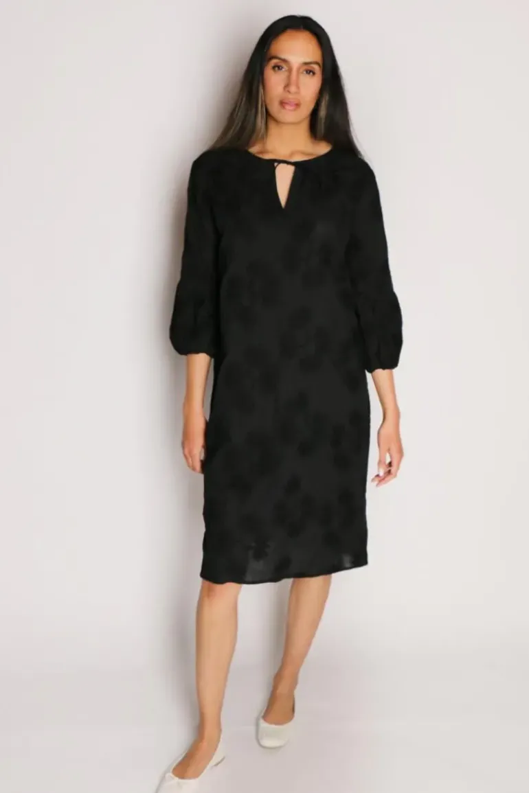 Bagruu Azrah Embroidered Dress In Black