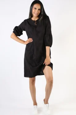 Bagruu Azrah Embroidered Dress In Black