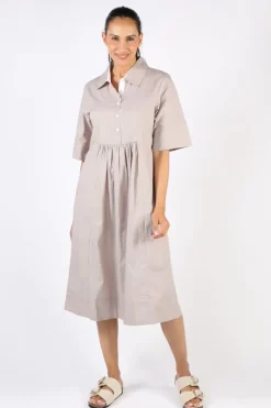 Bagruu Barley Dress In Stone