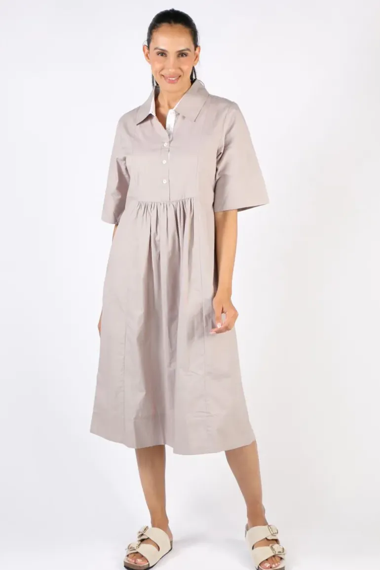 Bagruu Barley Dress In Stone