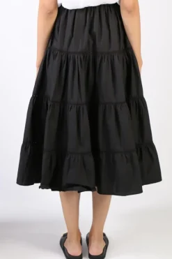 Bagruu Diwali Lace Skirt In Black