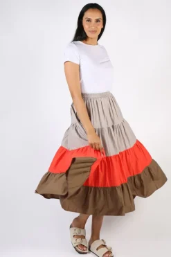 Bagruu Diwali MB Skirt In Stone