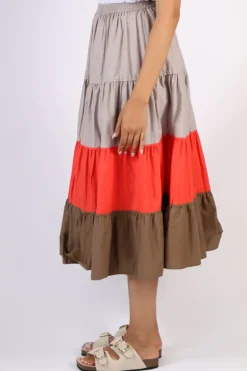 Bagruu Diwali MB Skirt In Stone