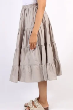 Bagruu Diwali Skirt In Stone