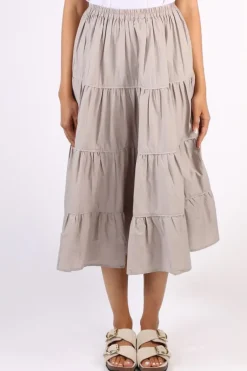 Bagruu Diwali Skirt In Stone