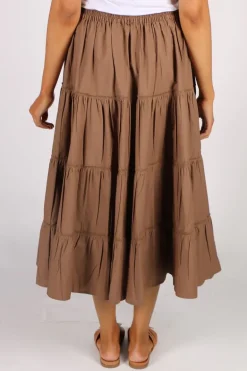 Bagruu Diwali Skirt In Teak