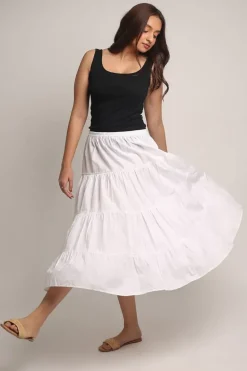 Bagruu Diwali Skirt In White
