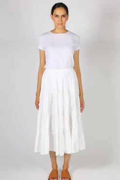 Bagruu Diwali Skirt In White