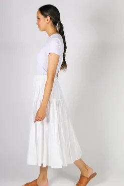 Bagruu Diwali Skirt In White