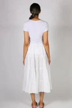 Bagruu Diwali Skirt In White