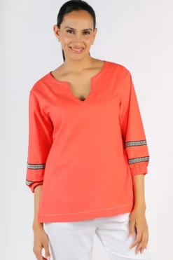 Bagruu Elena Top In Poppy